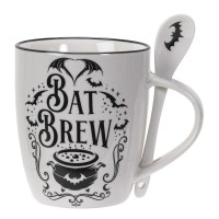 Bat Brew Mug and Spoon Set