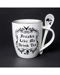 Freaks Like Me Drink Tea Mug and Spoon Set