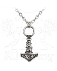 Thors Hammer Pewter Amulet Pendant