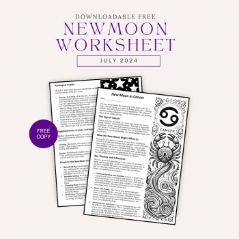 New Moon in Cancer Free Worksheet