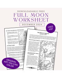 New Moon in Capricorn Free Worksheet December 2024