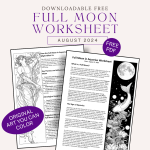 Full Moon in Aquarius Free Worksheet - Aug 19 2024