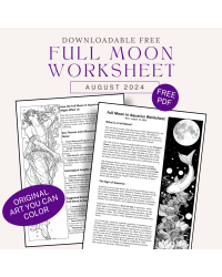 Full Moon in Aquarius Free Worksheet - Aug 19 2024