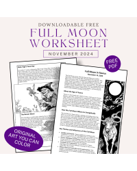 Full Moon in Taurus Free Worksheet Nov 2024