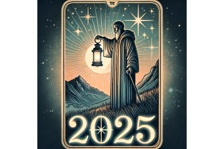 the hermit represents 2025 which is a 9 year