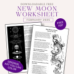 New Moon in Pisces Free Worksheet February 2025