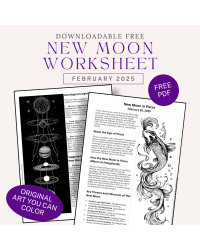 New Moon in Pisces Free Worksheet February 2025