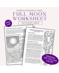 Full Moon in Aries Free Worksheet - October 2024