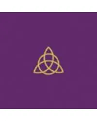 Triquetra Triple Goddess Embroidered Purple Velvet Cloth