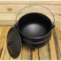 Cast Iron Potjie Cauldron - 2 Gallon, Size 3