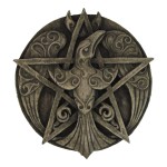 Crescent Raven Pentacle Plaque