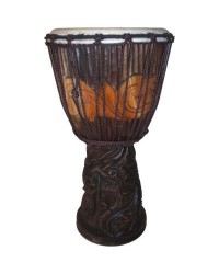 Dragon Carved Adjustable Djembe Drum