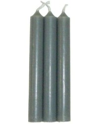 Grey Mini Taper Spell Candles