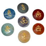 7 Chakra Faceted Gemstone Sanskrit Set