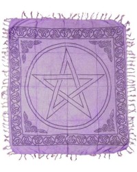 Purple Pentagram Altar Cloth