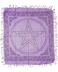 Purple Pentagram Altar Cloth