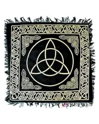 Triquetra Altar Cloth - Gold and Black