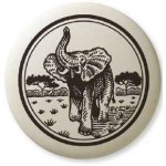 African Elephant Pathfinder Animal Totem Porcelain Necklace