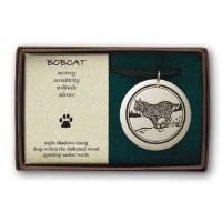 Bobcat Pathfinder Animal Totem Porcelain Necklace