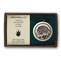 Armadillo Pathfinder Animal Totem Porcelain Necklace