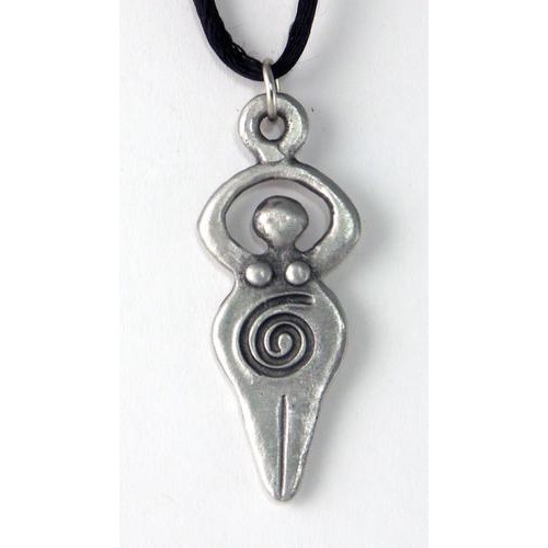 spiral goddess necklace