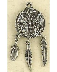 Butterfly Animal Spirit Pewter Necklace