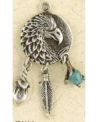 Eagle Animal Spirit Sterling Silver Necklace