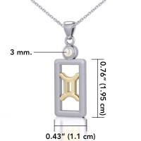 Gemini Pendant with Mother of Pearl Jewelry Set