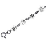 Pentacle Sterling Silver Link Bracelet