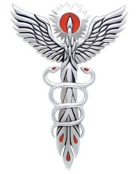 Fire Dance Phoenix Pendant by Oberon Zell