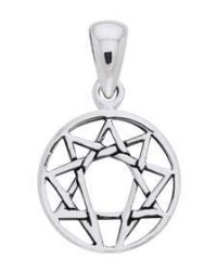 Enneagram Pendant in Sterling Silver