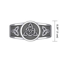 Triquetra Silver Ring