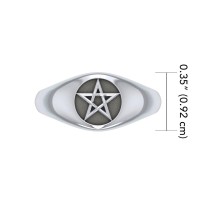 Pentagram Signet Ring - Pentacle Talisman