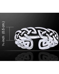 Celtic Knot Silver Toe Ring