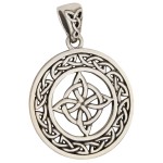 Celtic Quaternary Knot Sterling Silver Pendant