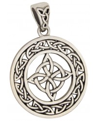 Celtic Quaternary Knot Sterling Silver Pendant