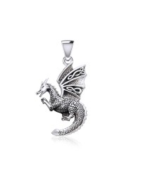 Flying Dragon with Celtic Wing Pendant