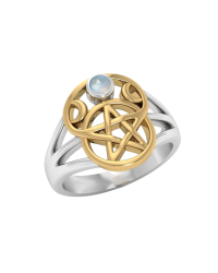 Pentacle Gemstone Ring