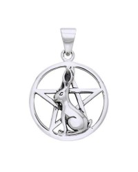 Rabbit Ostara Pentacle Pendant