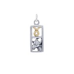 Taurus Silver and Gold Charm