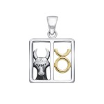 Taurus Zodiac Symbol Pendant