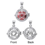 The Star Harmony Globe Pendant with Red Bola Ball