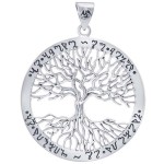 Wiccan Tree of Life Rune Pendant