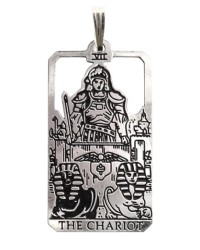 The Chariot Small Tarot Pendant