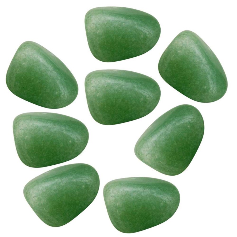 Green Aventurine Tumbled Stones - 1 Pound Bag - Grounding, Willpower