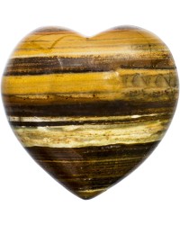 Tiger Eye Heart Stone