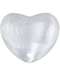 Selenite Heart Stone in 2 Sizes