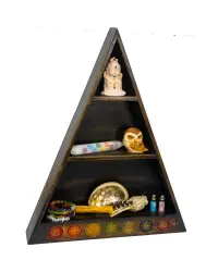 Chakra Wood Altar Shelf