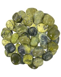 Serpentine Tumbled Stones - 1 Pound Bag