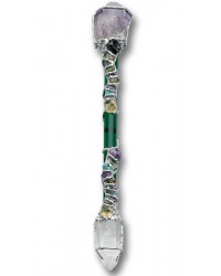 Prosperity Large Crystal Wand for Financial Abundance